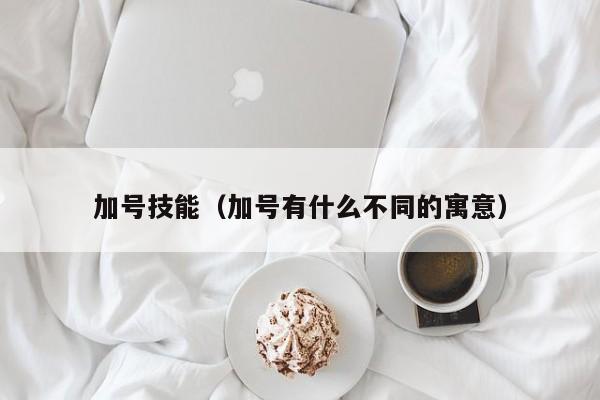 加号技能（加号有什么不同的寓意）