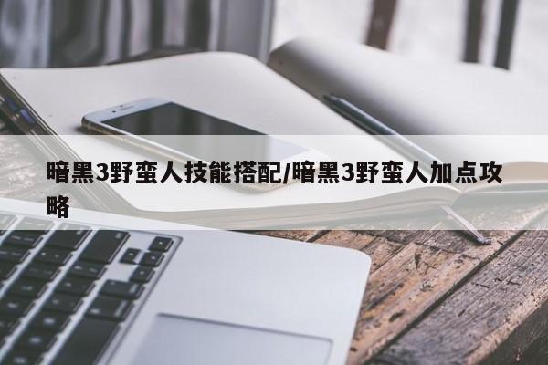 暗黑3野蛮人技能搭配／暗黑3野蛮人加点攻略